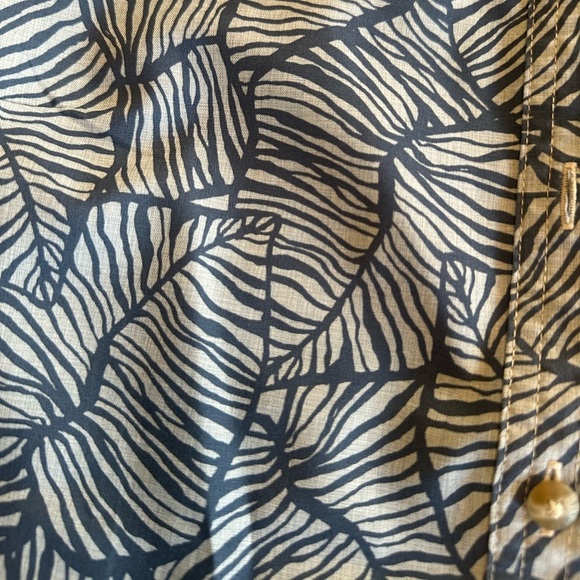 Orvis | Leaf Pattern 3/4 Length Sleeve, Polo/Collared Shirt, Size S - Picture 5 of 8